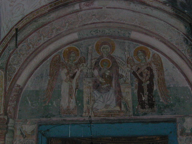 fresco in foyer at gelati