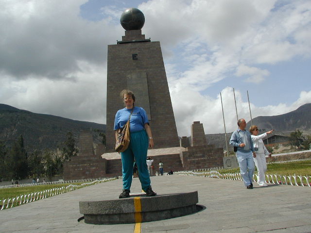 me at the equator monument