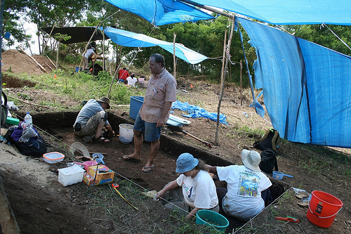 digging in the pit