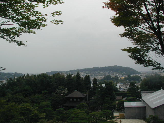 view over Kyoto from Ginkakuji