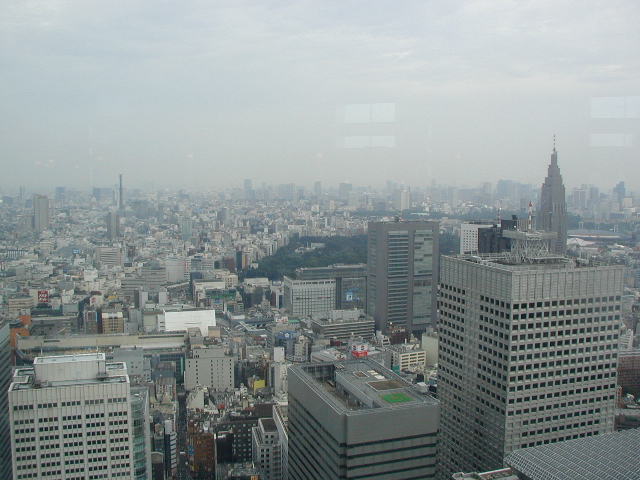 view over Tokyo from TMG tower 