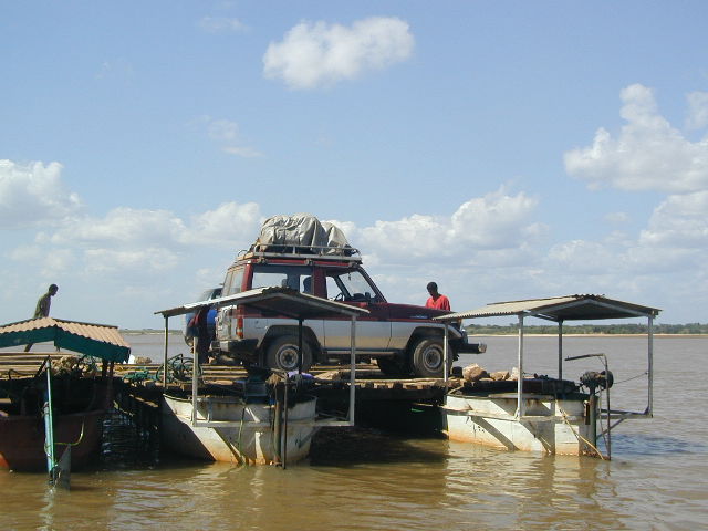 children in river village