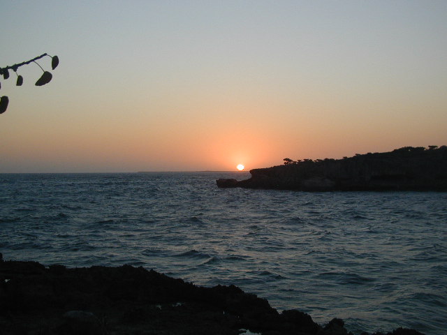 sunset at laguna blu