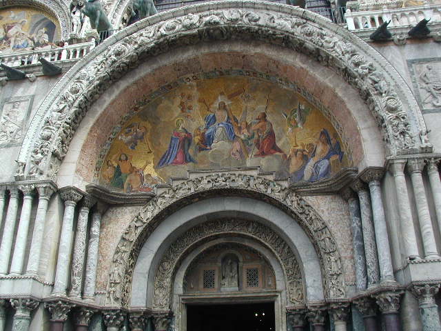 detail of saint mark's basilica