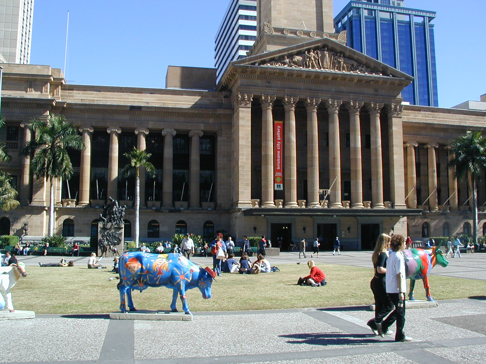 King George Square, showing city hall
