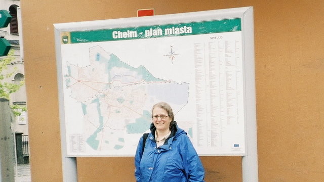 me at the Chelm town map