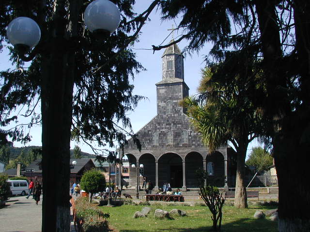 wooden church at achao